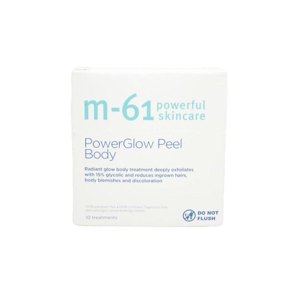 m-61 Powerful Skincare Power Glow Peel Body 10 Treatments New Sealed